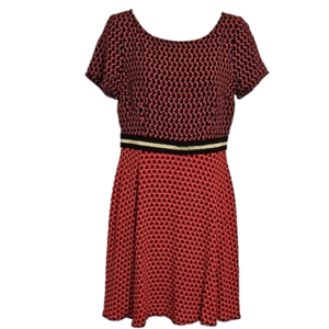 Maeve by Anthropologie Amici Bunny Fit &Flare Mini Dress Womens Size 8